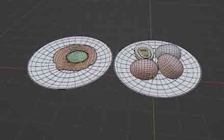 Boiled and fried EGGS Low-poly 3D model_11