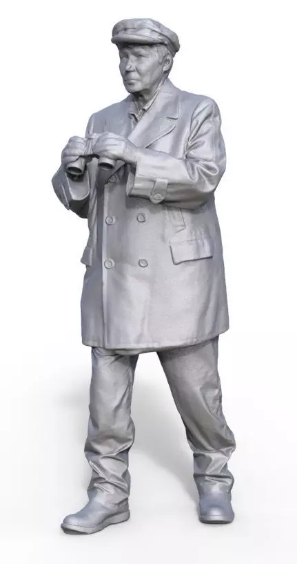 Figure Uwe for fishing boat ship model Typ B 3D print model_0