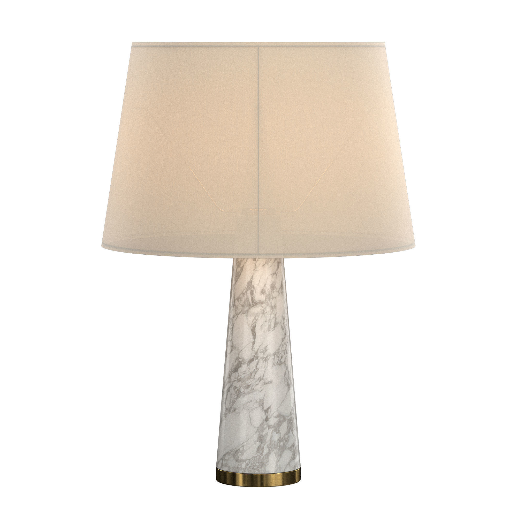 MARBLE CONE LAMP 3D model_1