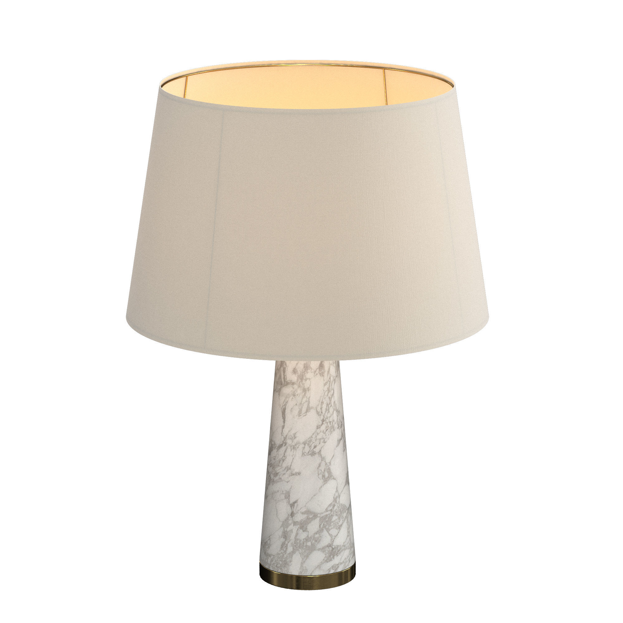 MARBLE CONE LAMP 3D model_2
