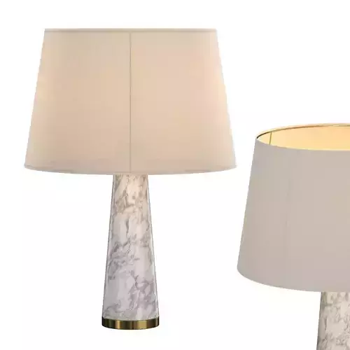 MARBLE CONE LAMP