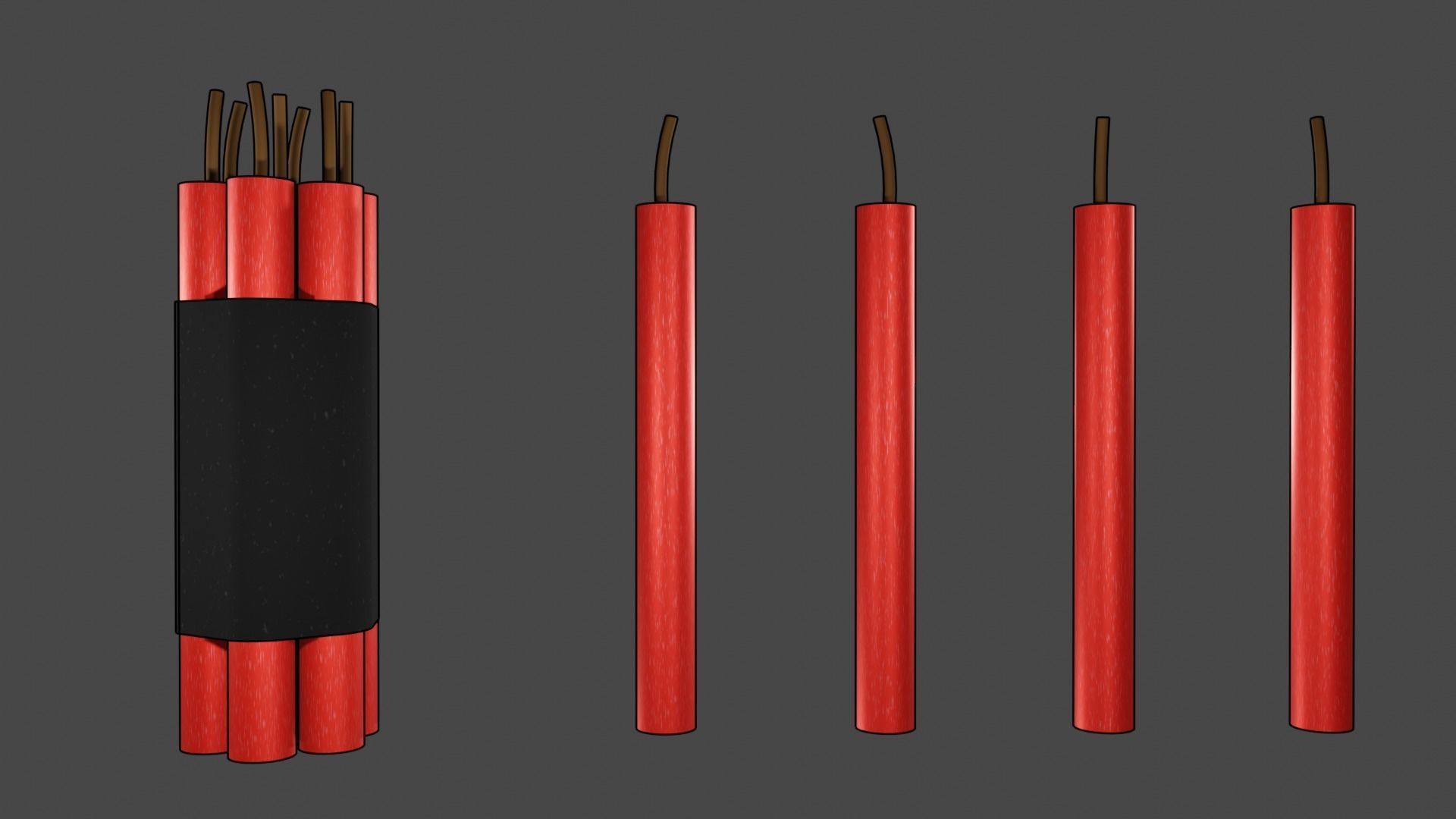 Comic Dynamite 3D model_1