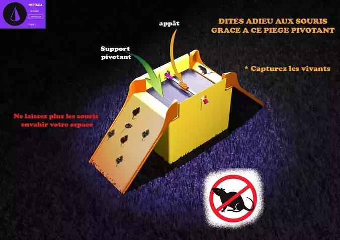 RAT TRAP - CAPTURE MICE 3D model
