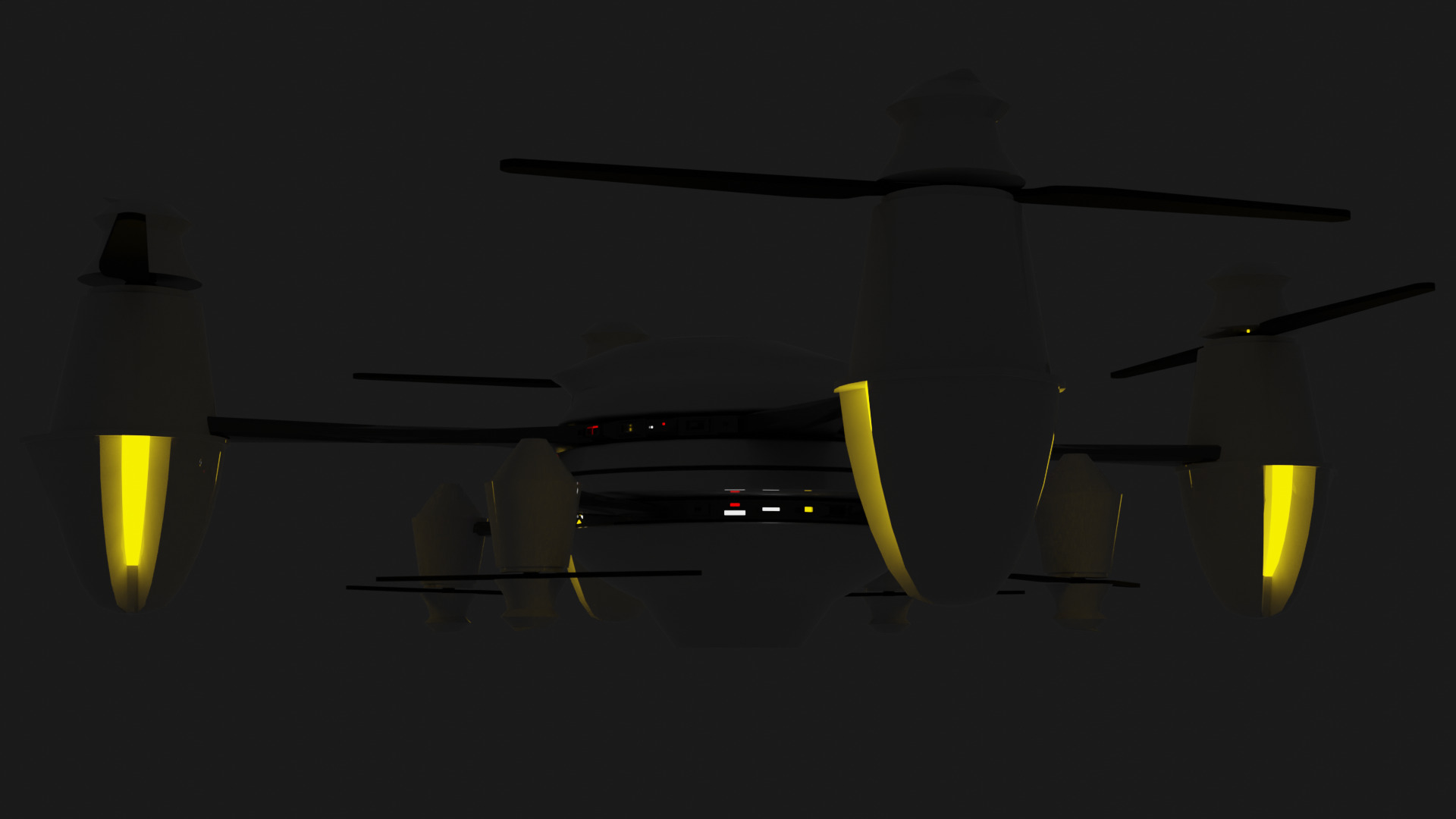 Futuristic Sci-Fi Drone 3D model_11