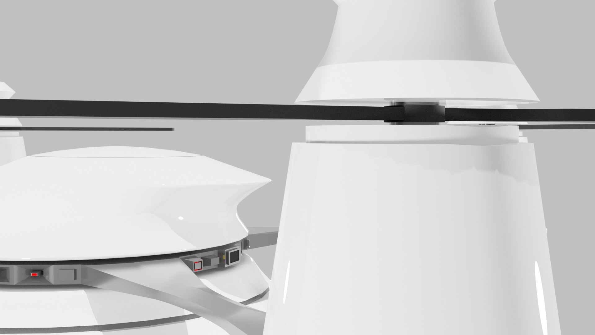 Futuristic Sci-Fi Drone 3D model_4