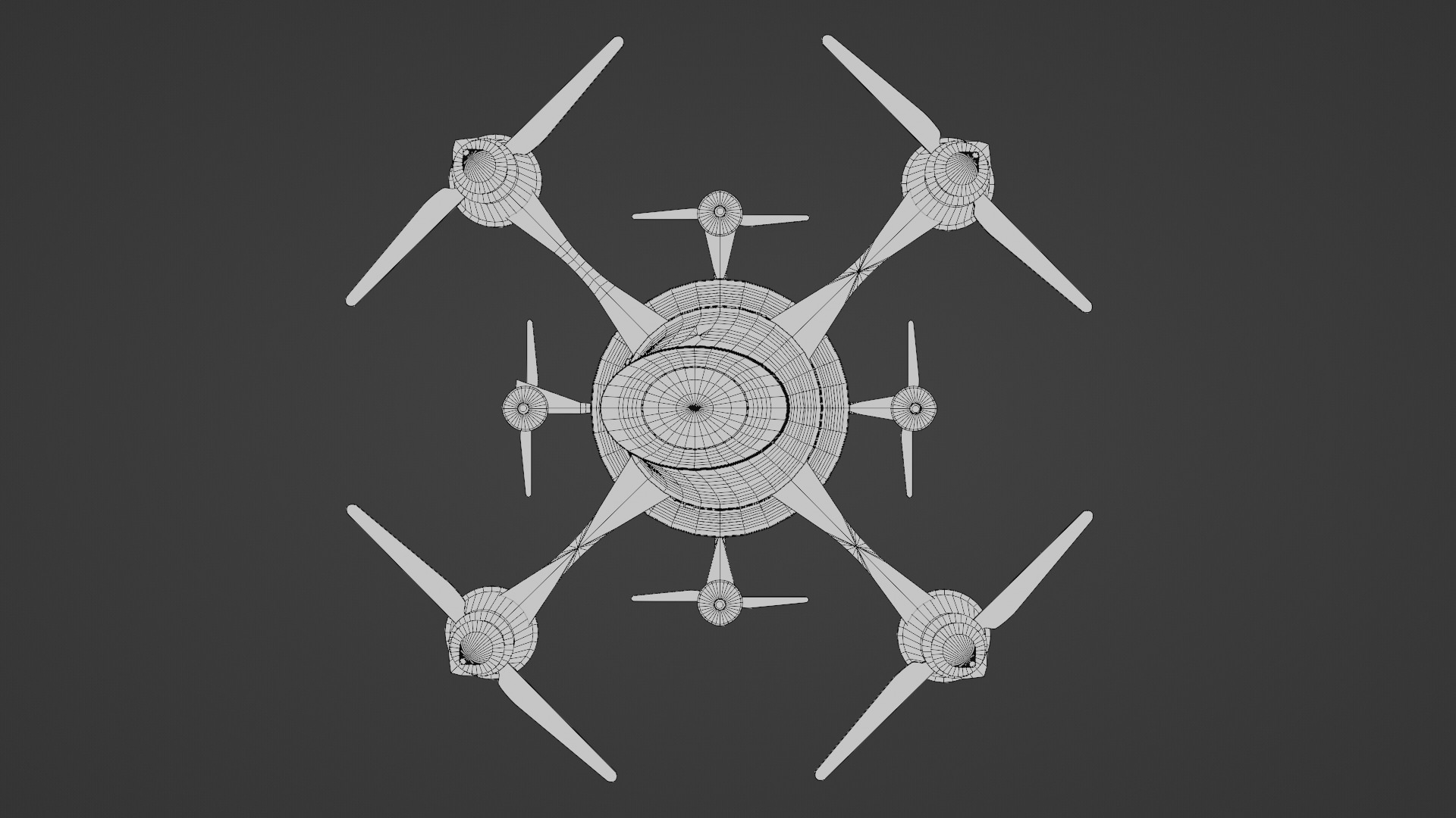 Futuristic Sci-Fi Drone 3D model_14
