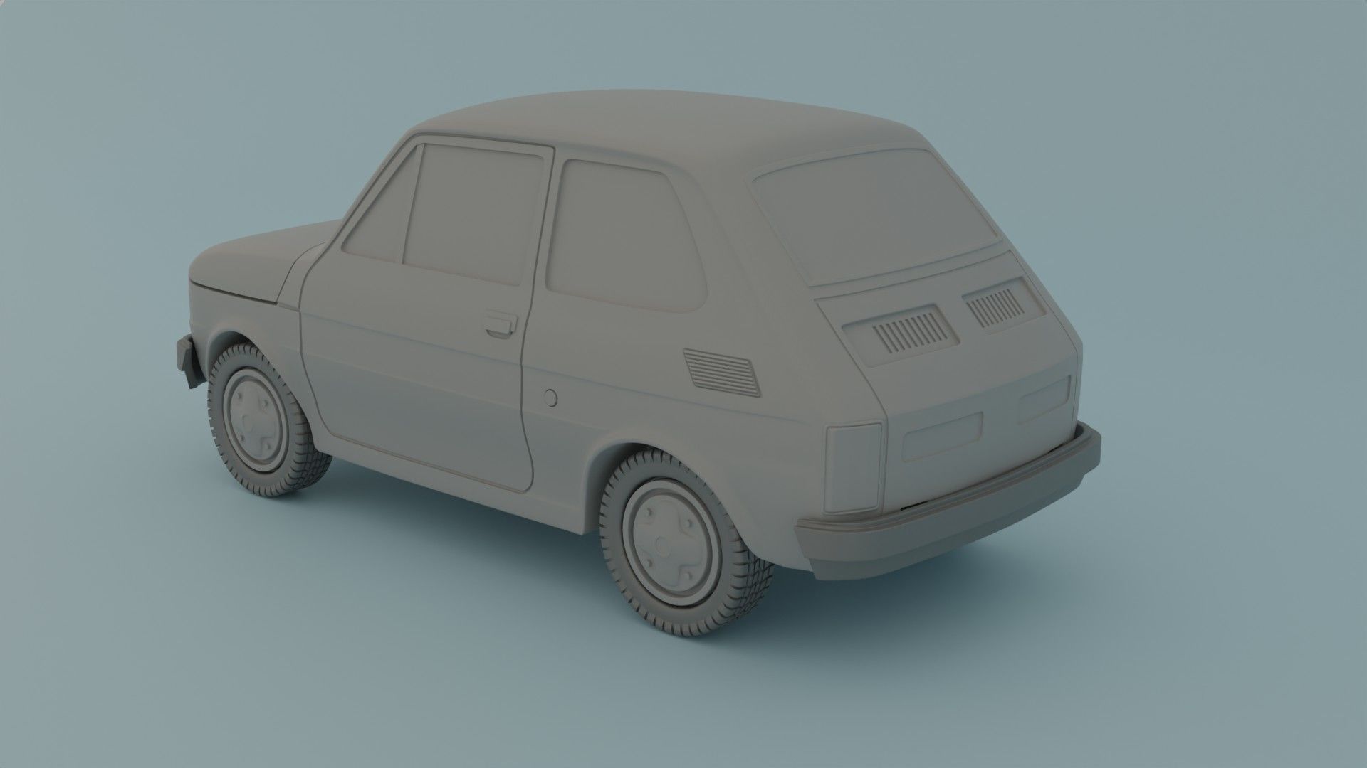 Polski FIAT Free 3D print model_1