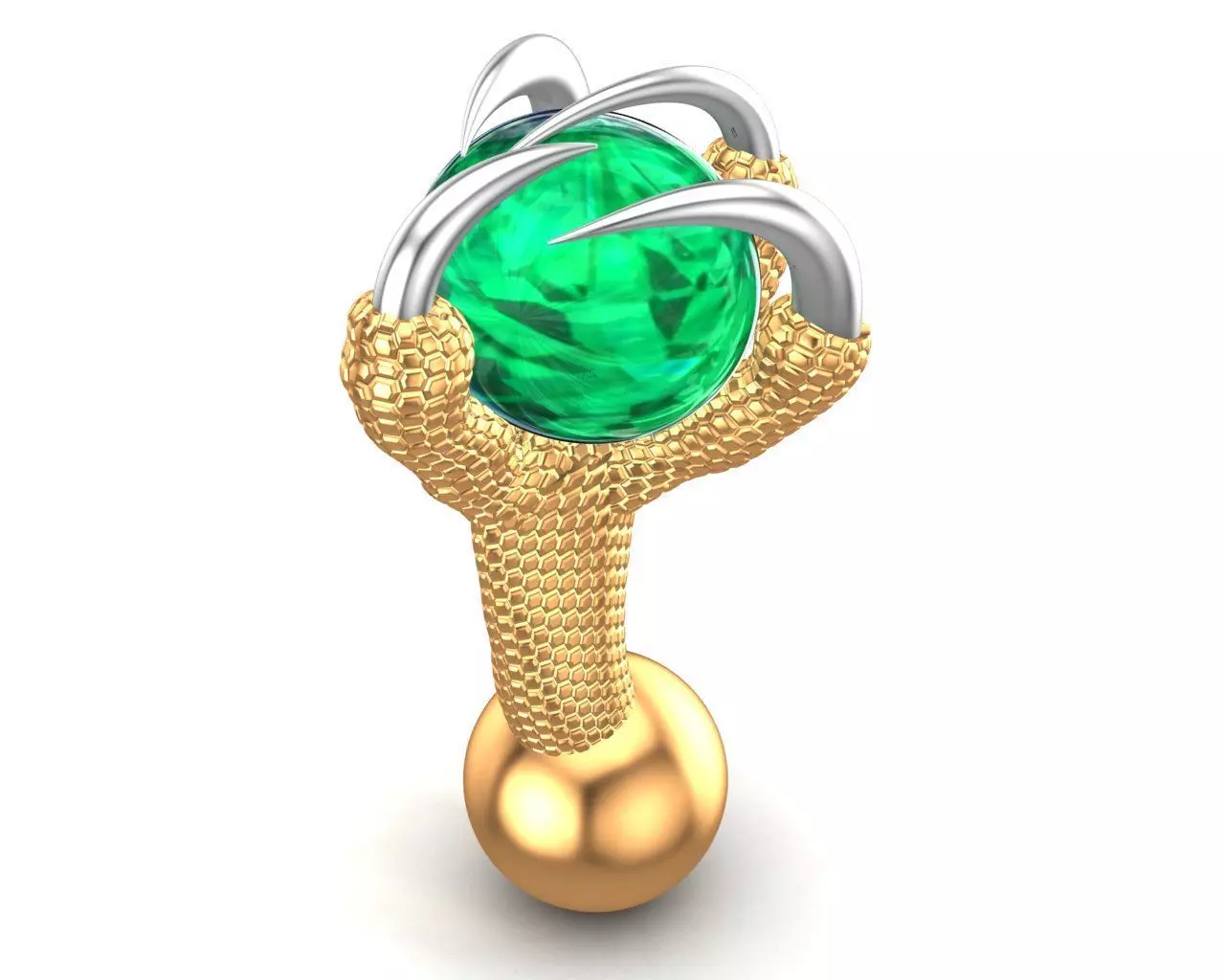 Eagle Claws Earrings 3D print model