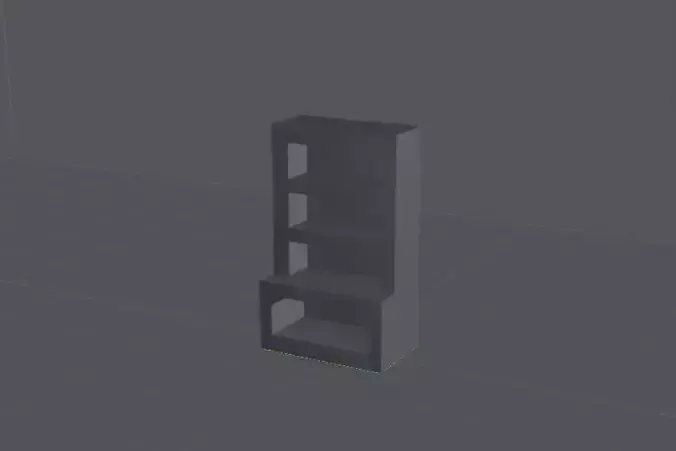 Basic bookshelf for HO scale 