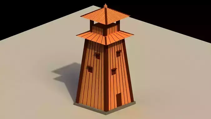 Low Poly Japanese Tower