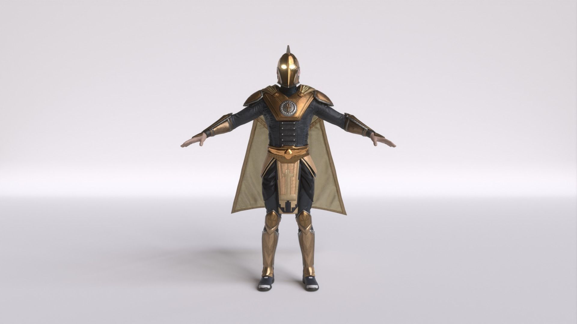 Doctor Fate 3D asset - Rigged - Injustice 3D model_1