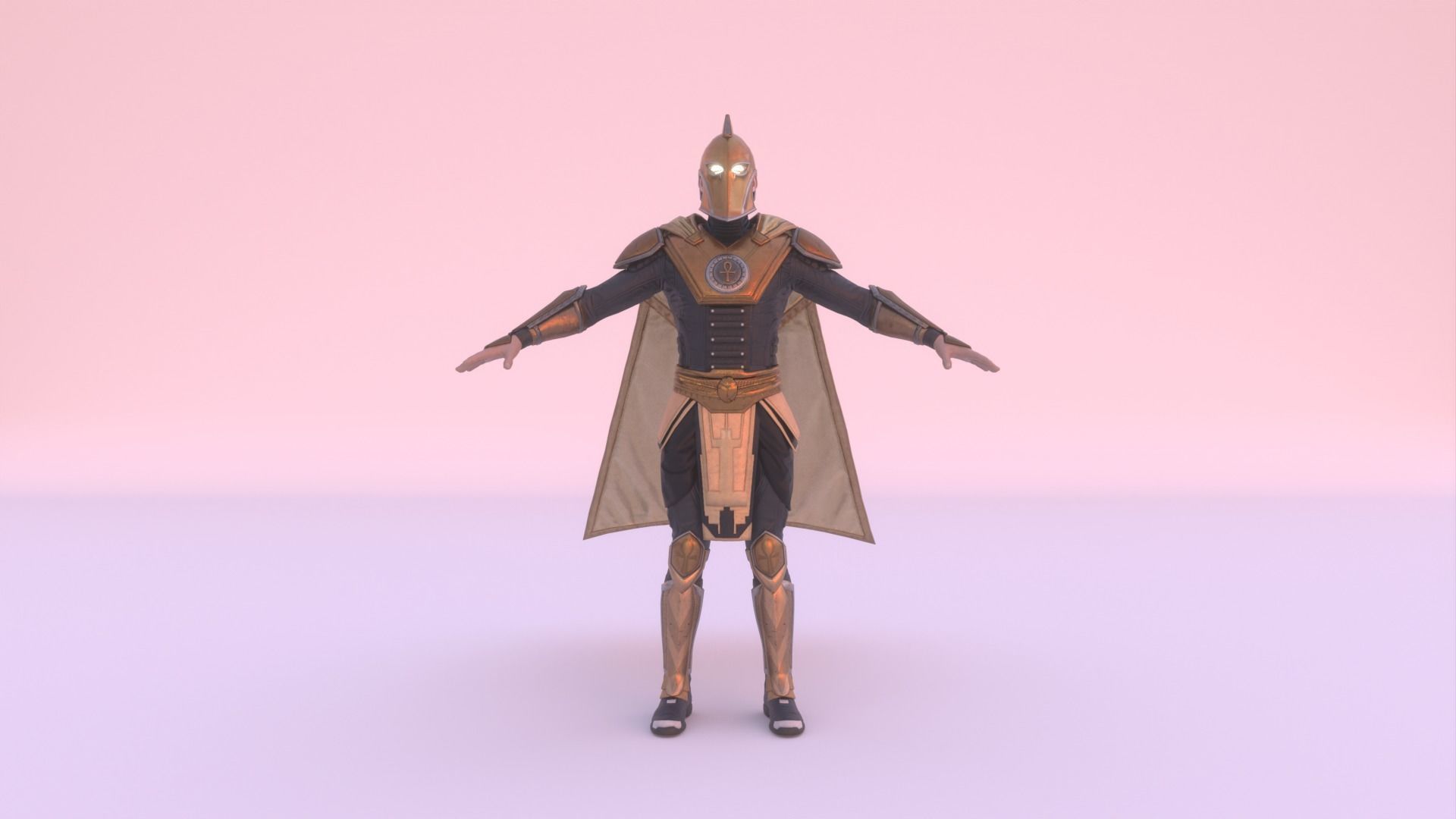 Doctor Fate 3D asset - Rigged - Injustice 3D model_2