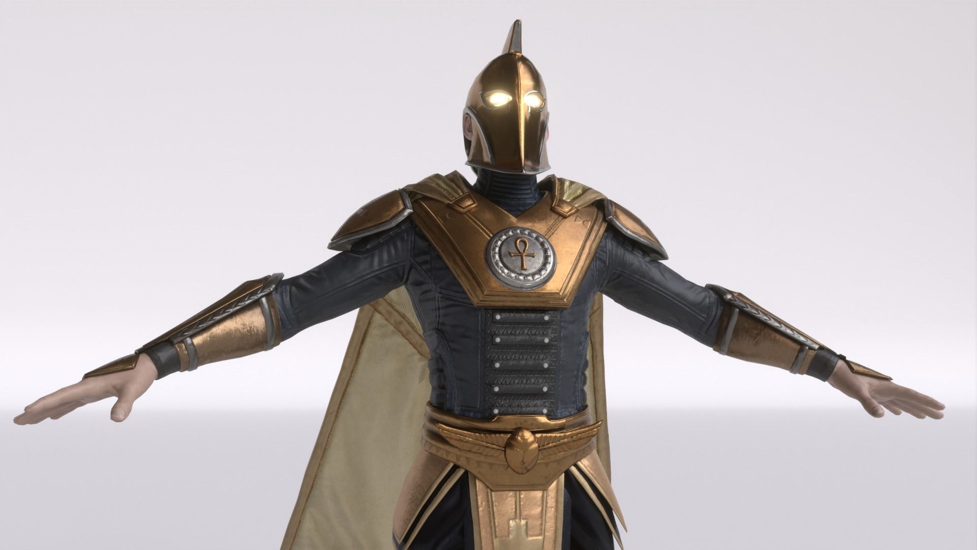 Doctor Fate 3D asset - Rigged - Injustice 3D model_4