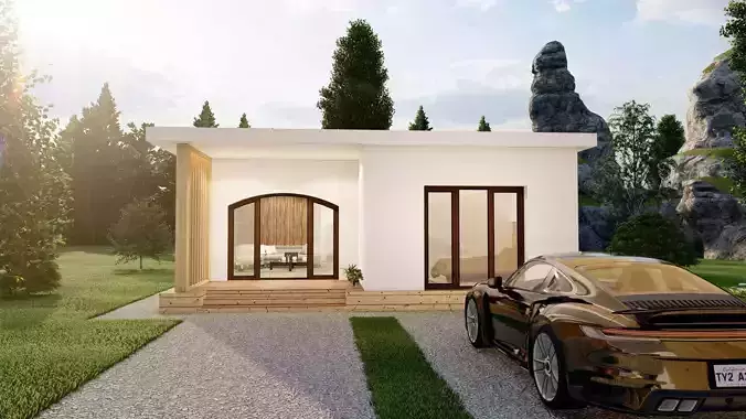 Arch House 01 - GWD Design 3D model