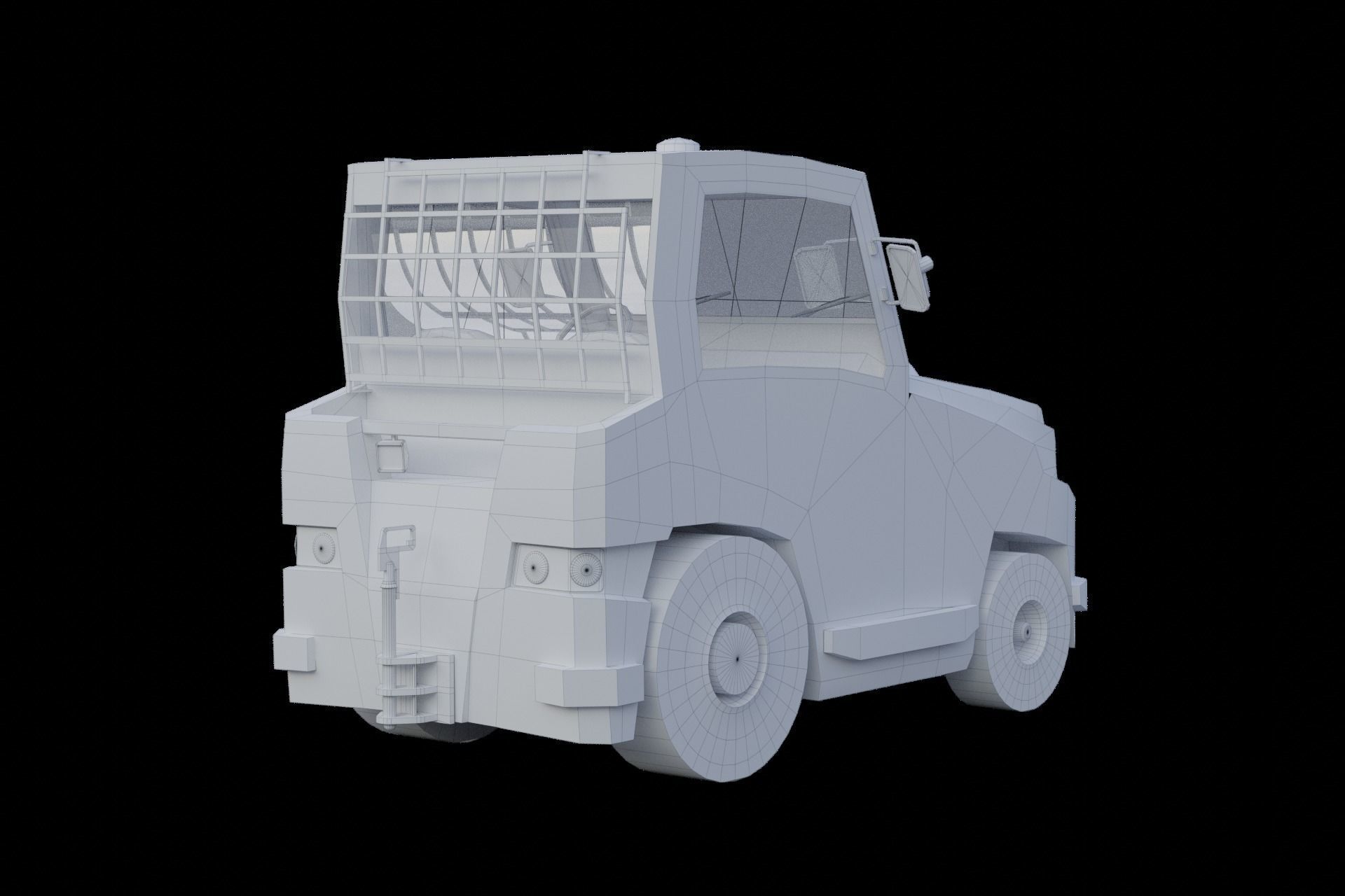 Sherpa D low-poly Low-poly 3D model_10