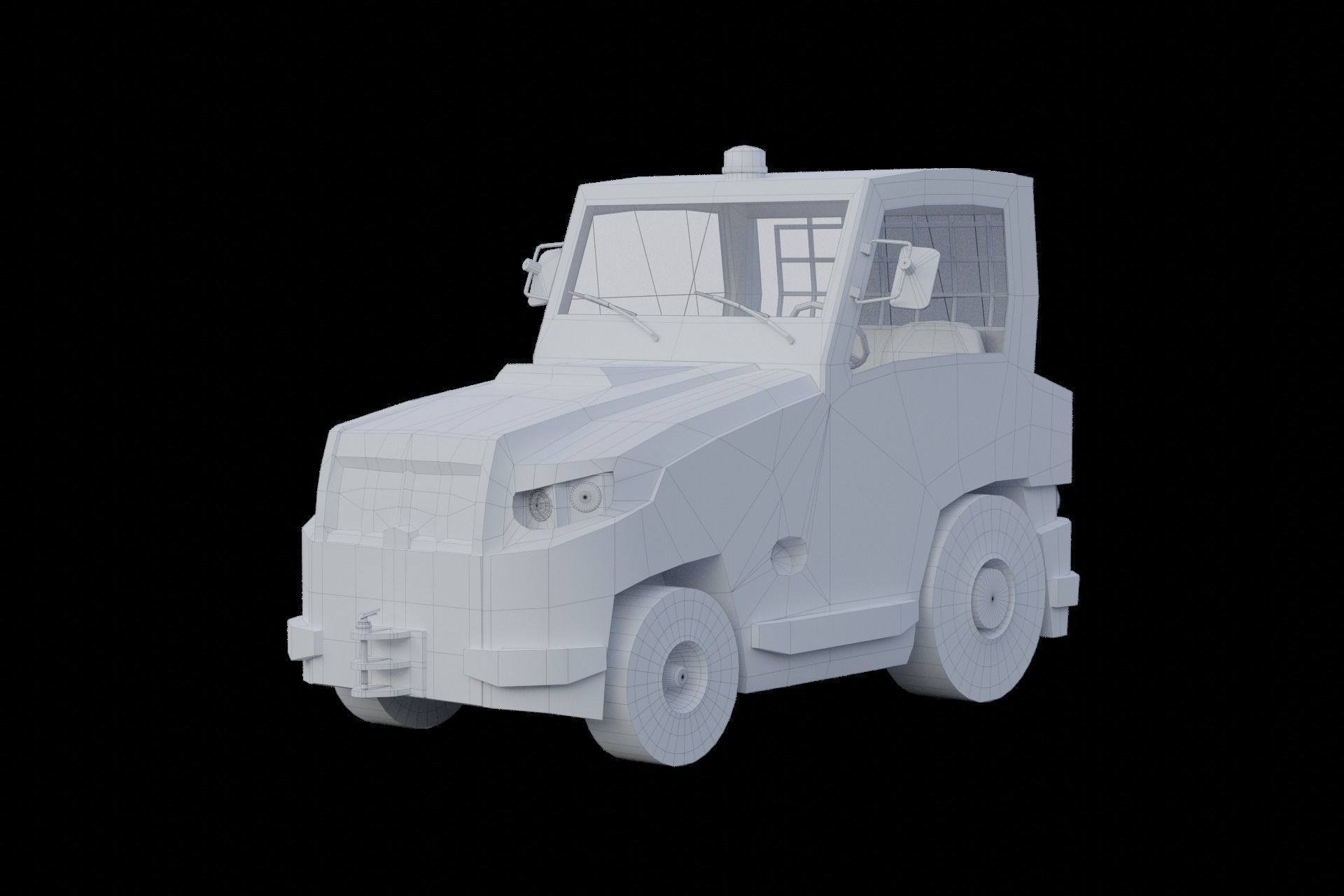 Sherpa D low-poly Low-poly 3D model_9
