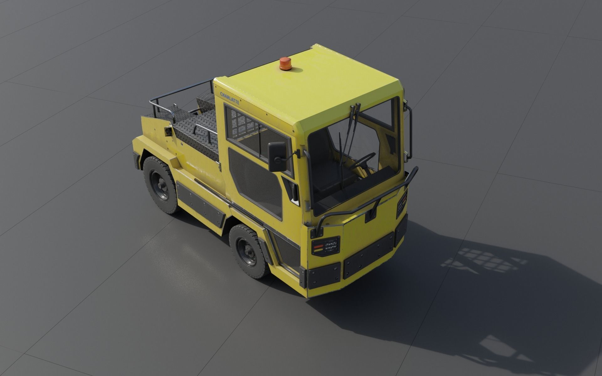 Charlatte 135 lowpoly Low-poly 3D model_6