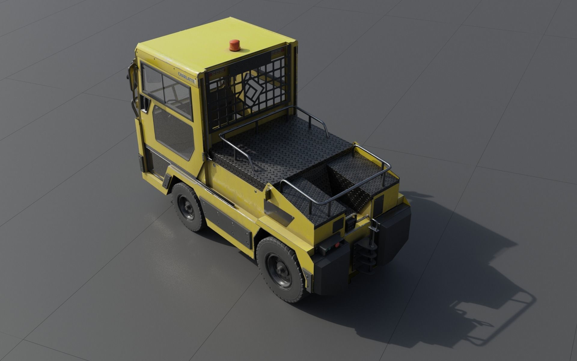 Charlatte 135 lowpoly Low-poly 3D model_5