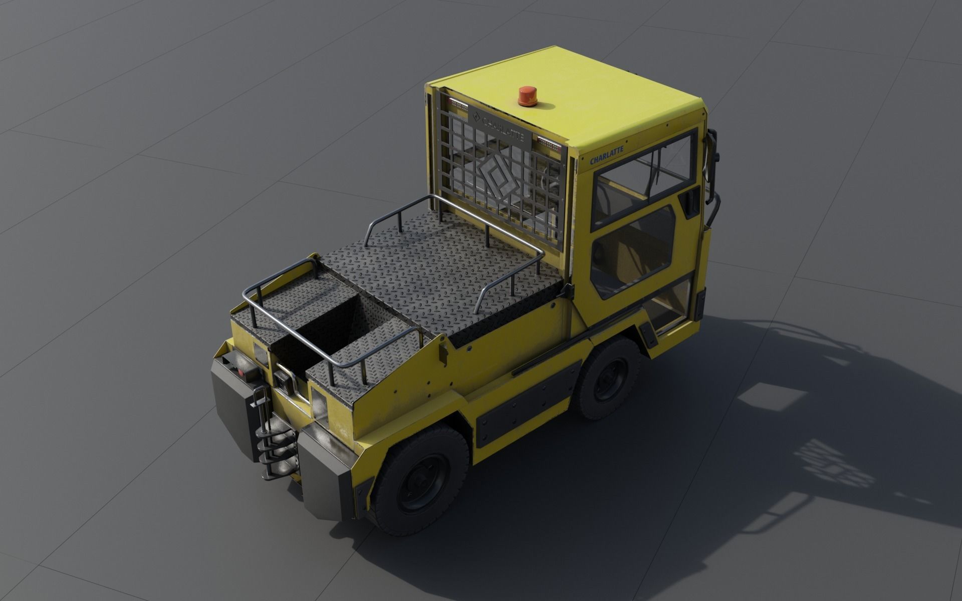 Charlatte 135 lowpoly Low-poly 3D model_7