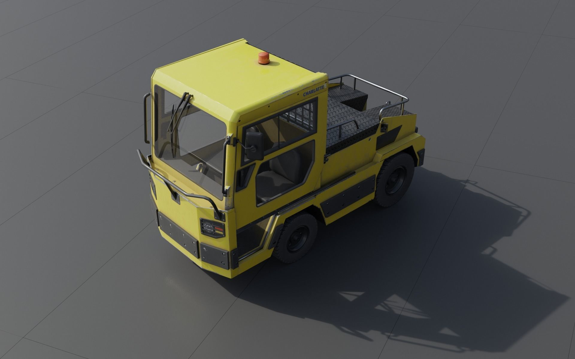 Charlatte 135 lowpoly Low-poly 3D model_8