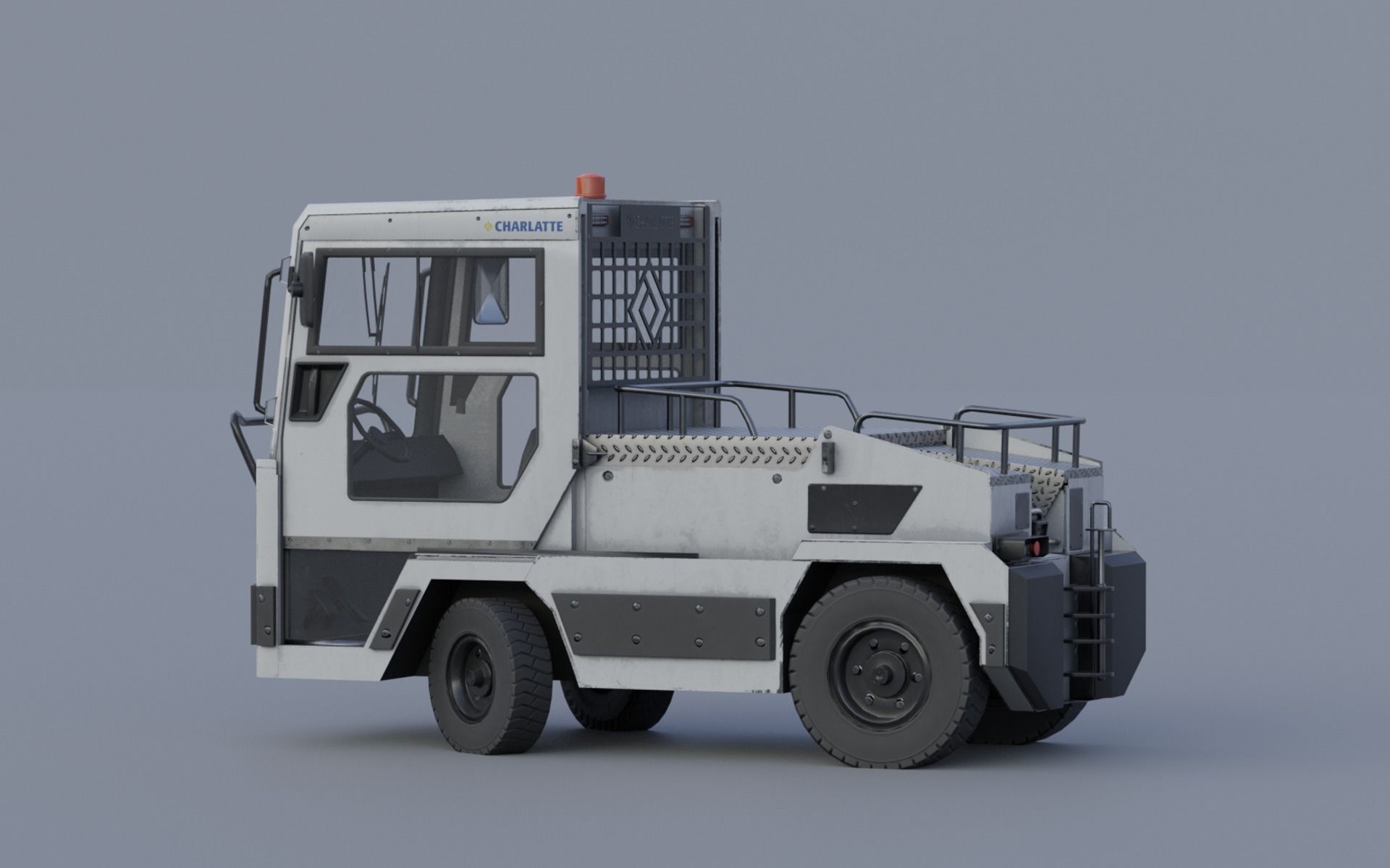 Charlatte 135 lowpoly Low-poly 3D model_3