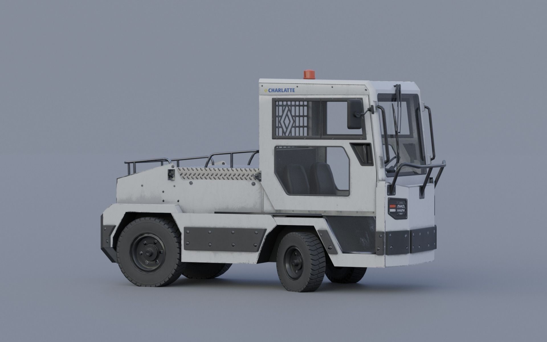 Charlatte 135 lowpoly Low-poly 3D model_4