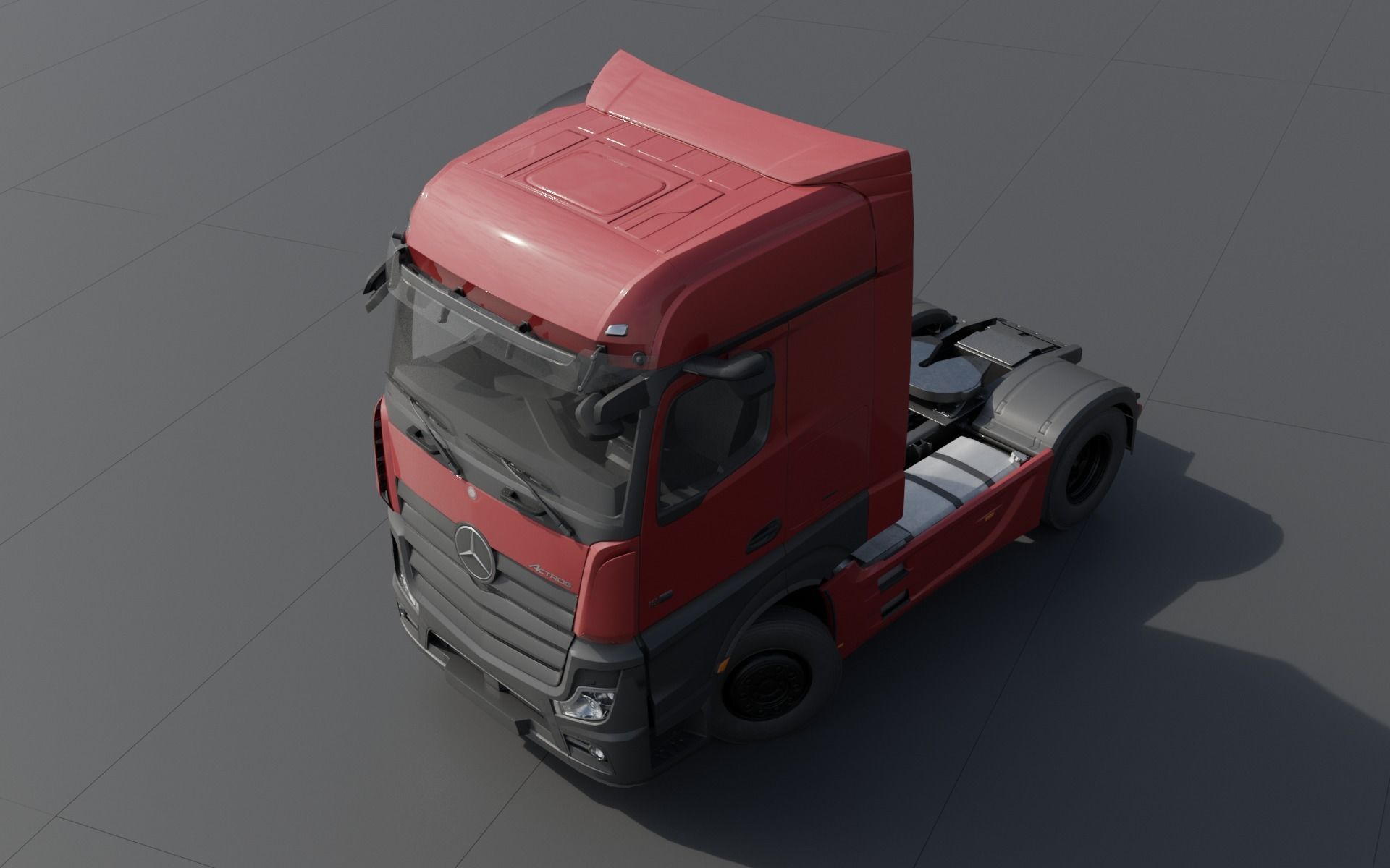 Mercedes-Benz Actros 2020 lowpoly Low-poly 3D model_5