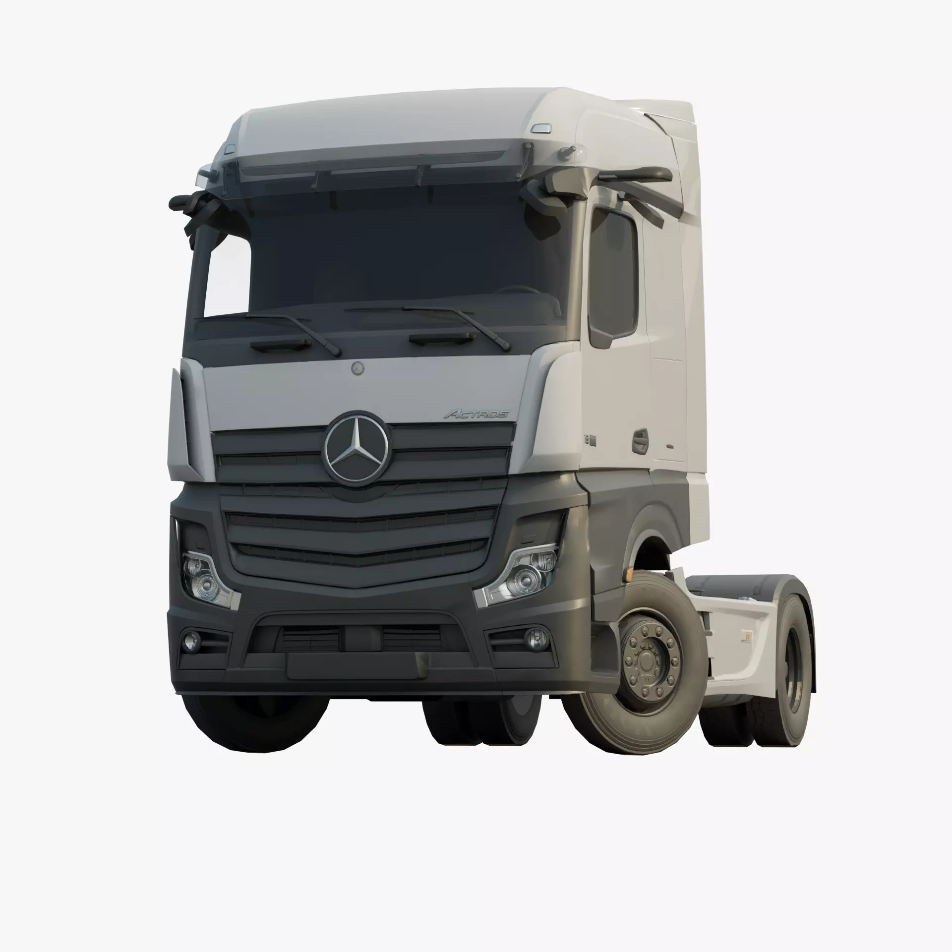 Mercedes-Benz Actros 2020 lowpoly Low-poly 3D model_0