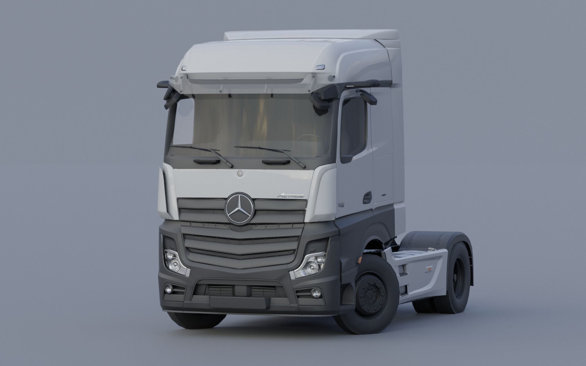 Mercedes-Benz Actros 2020 lowpoly Low-poly 3D model_1
