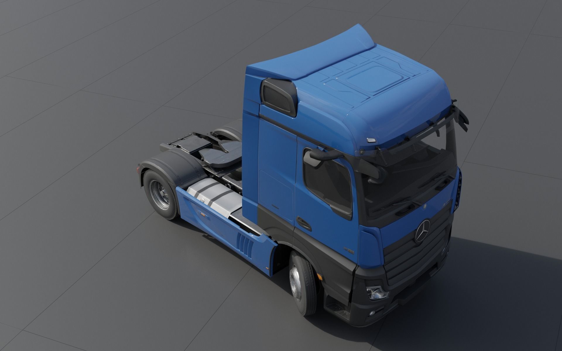 Mercedes-Benz Actros 2020 lowpoly Low-poly 3D model_7