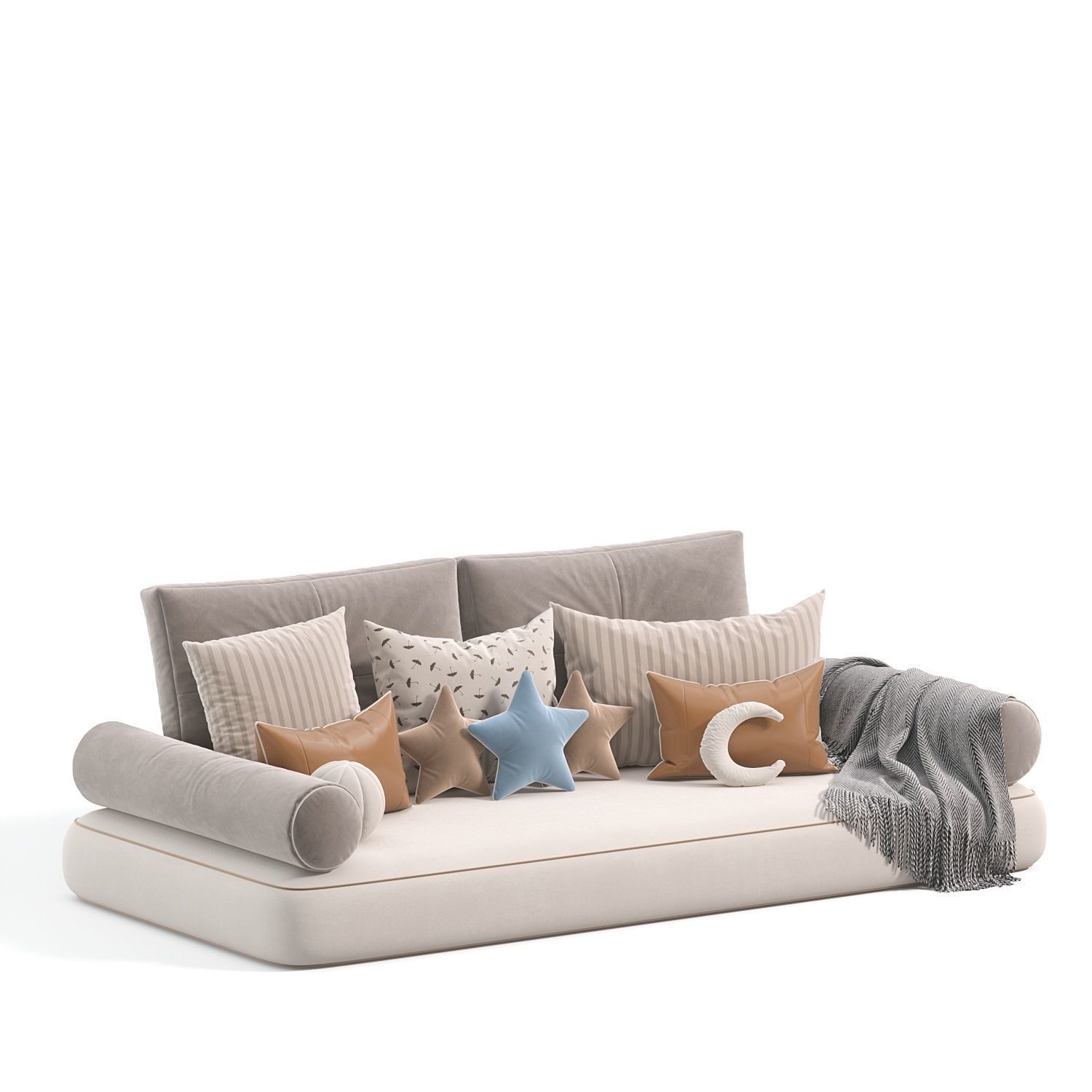 Window Pillows Set 3 3D model_6