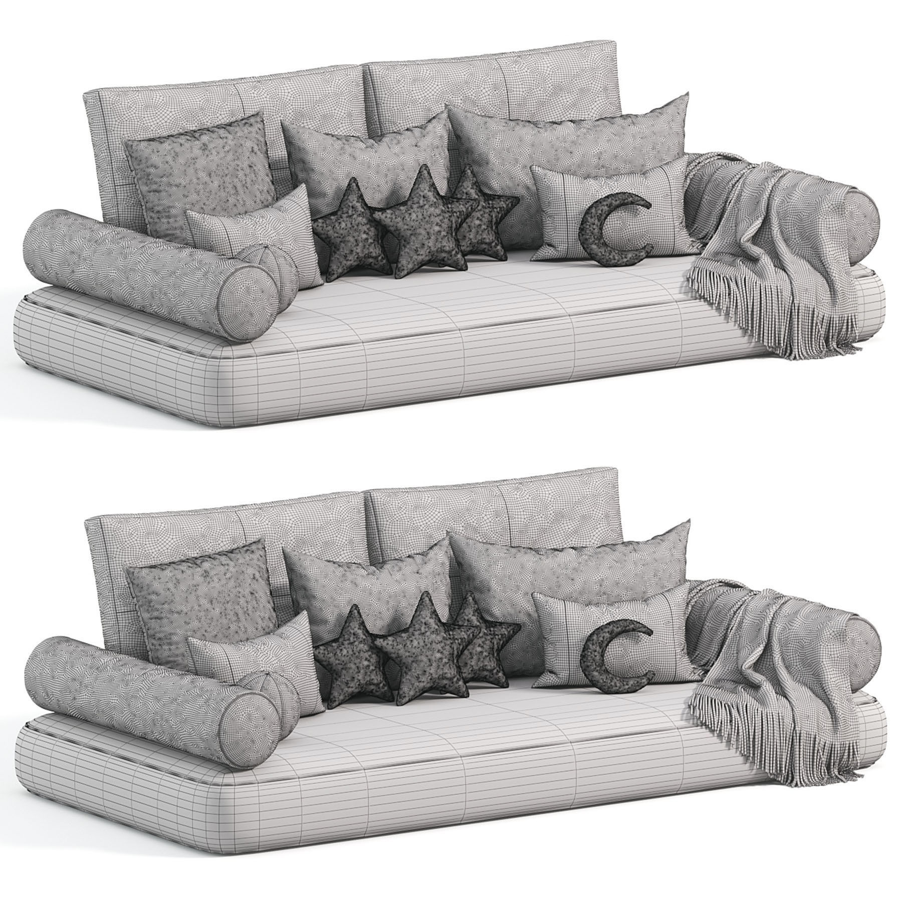 Window Pillows Set 3 3D model_10