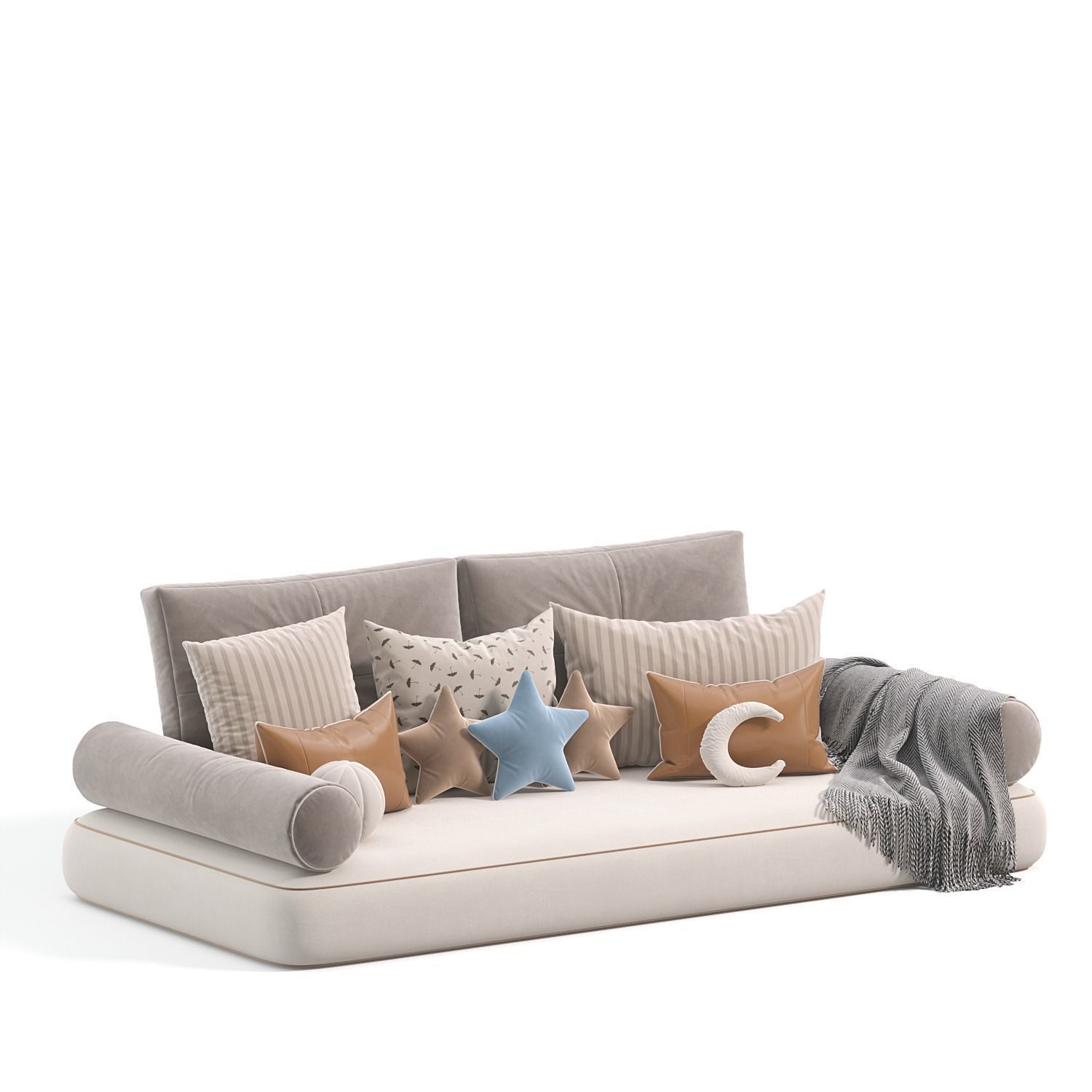 Window Pillows Set 3 3D model_5