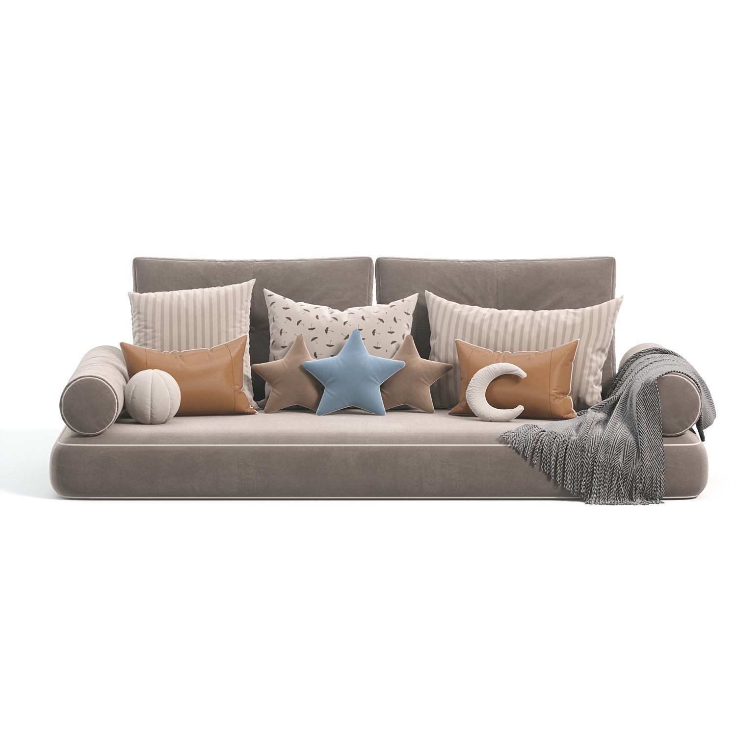 Window Pillows Set 3 3D model_8