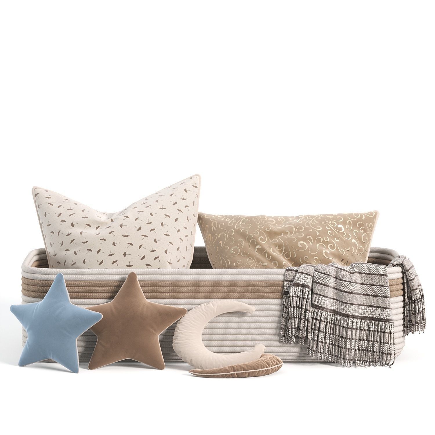 Decorative pillow set 3 3D model_9