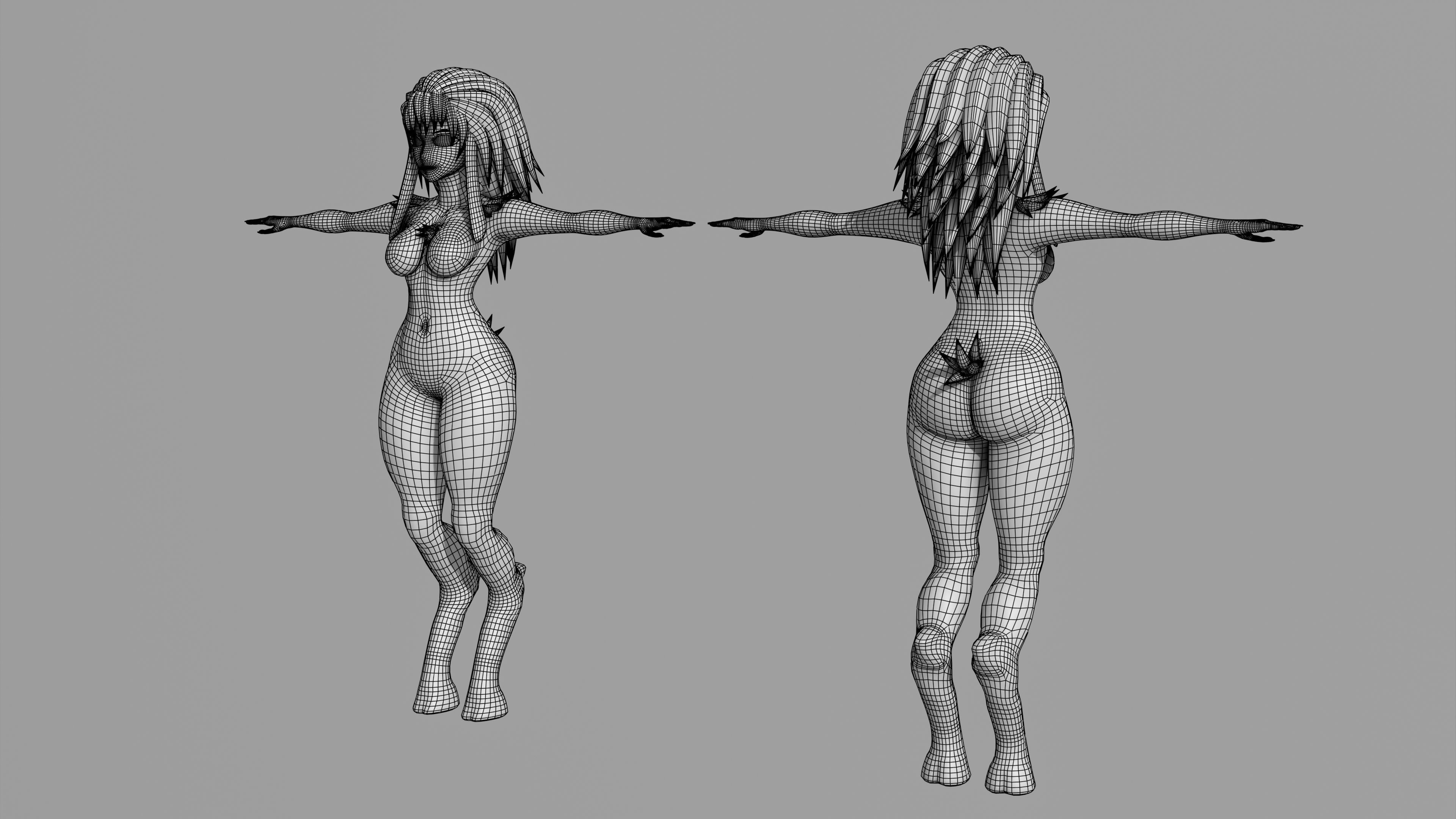 Kindred - League of Legends - 3D Model - Rigged Free 3D model_13