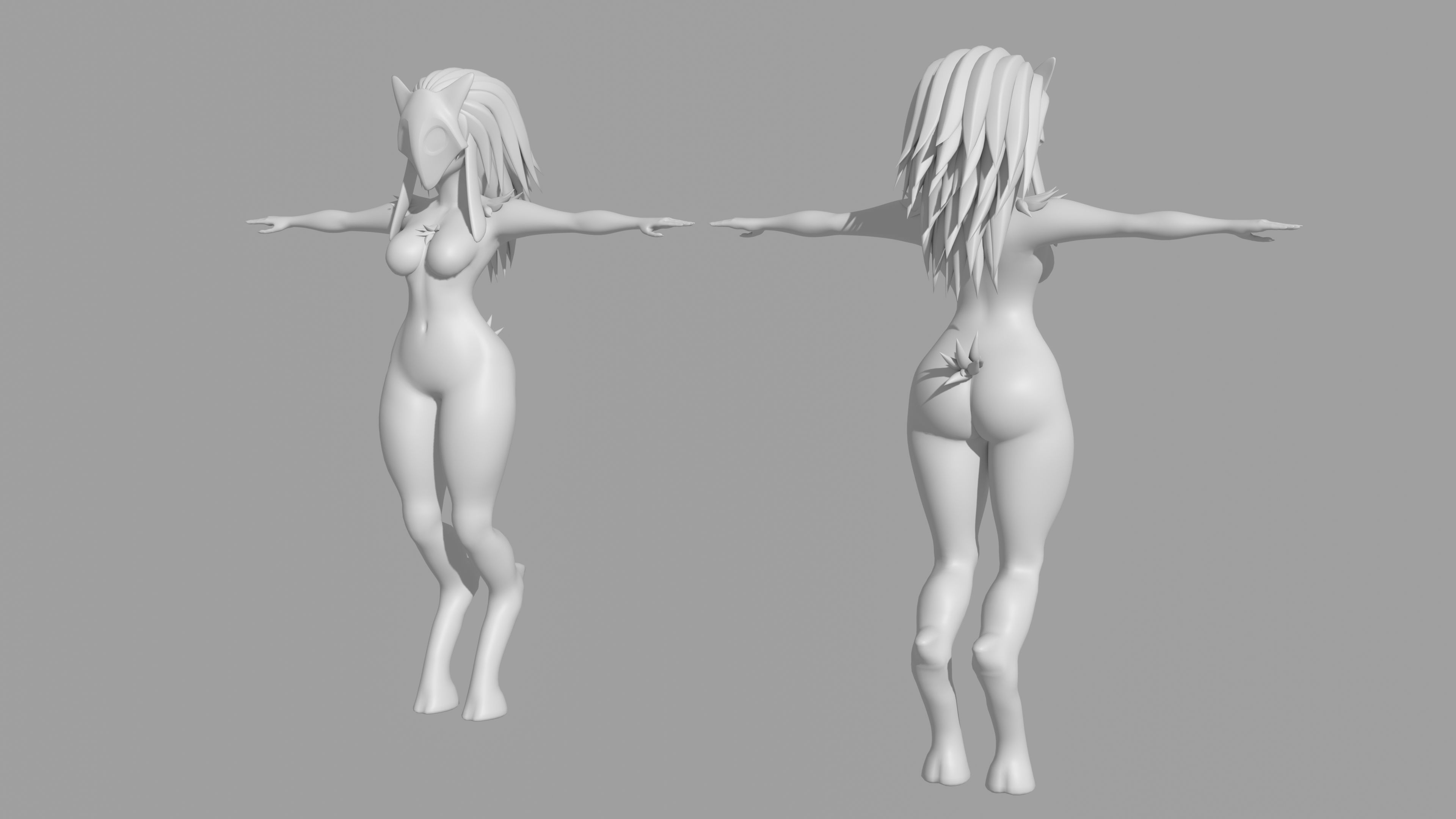 Kindred - League of Legends - 3D Model - Rigged Free 3D model_10