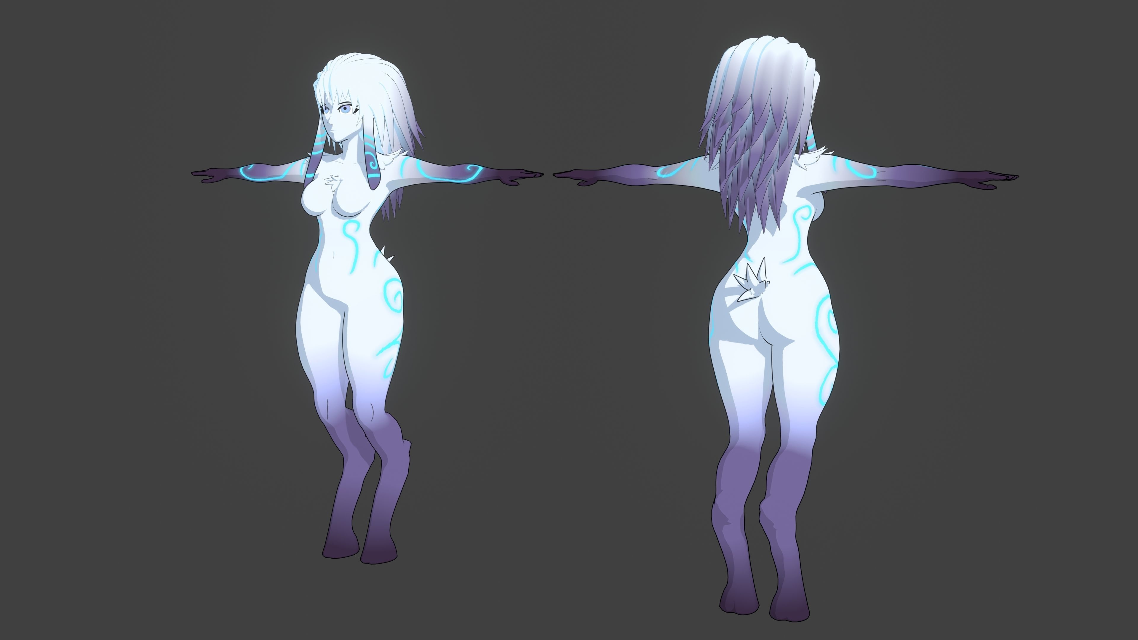 Kindred - League of Legends - 3D Model - Rigged Free 3D model_9