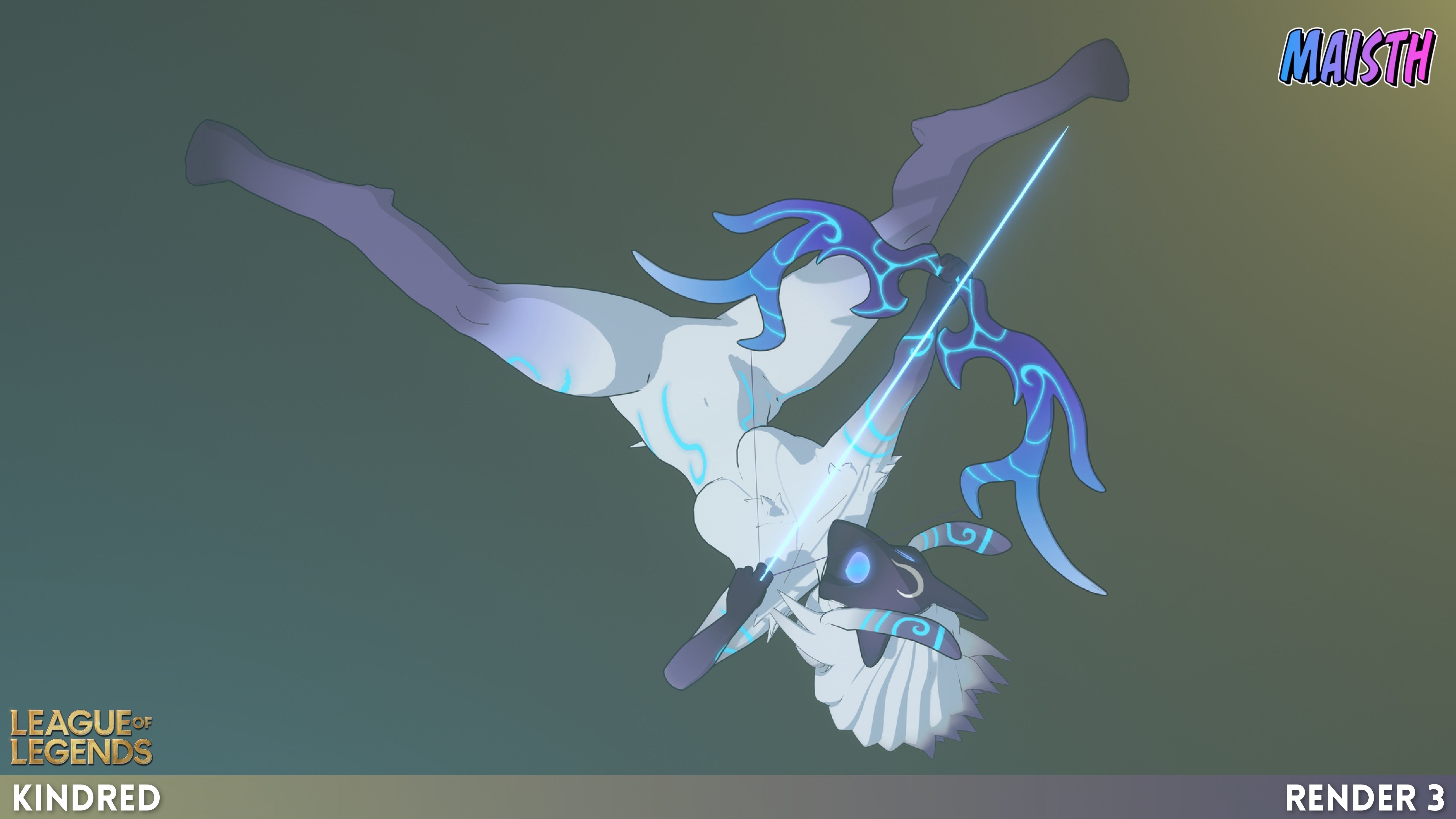 Kindred - League of Legends - 3D Model - Rigged Free 3D model_5