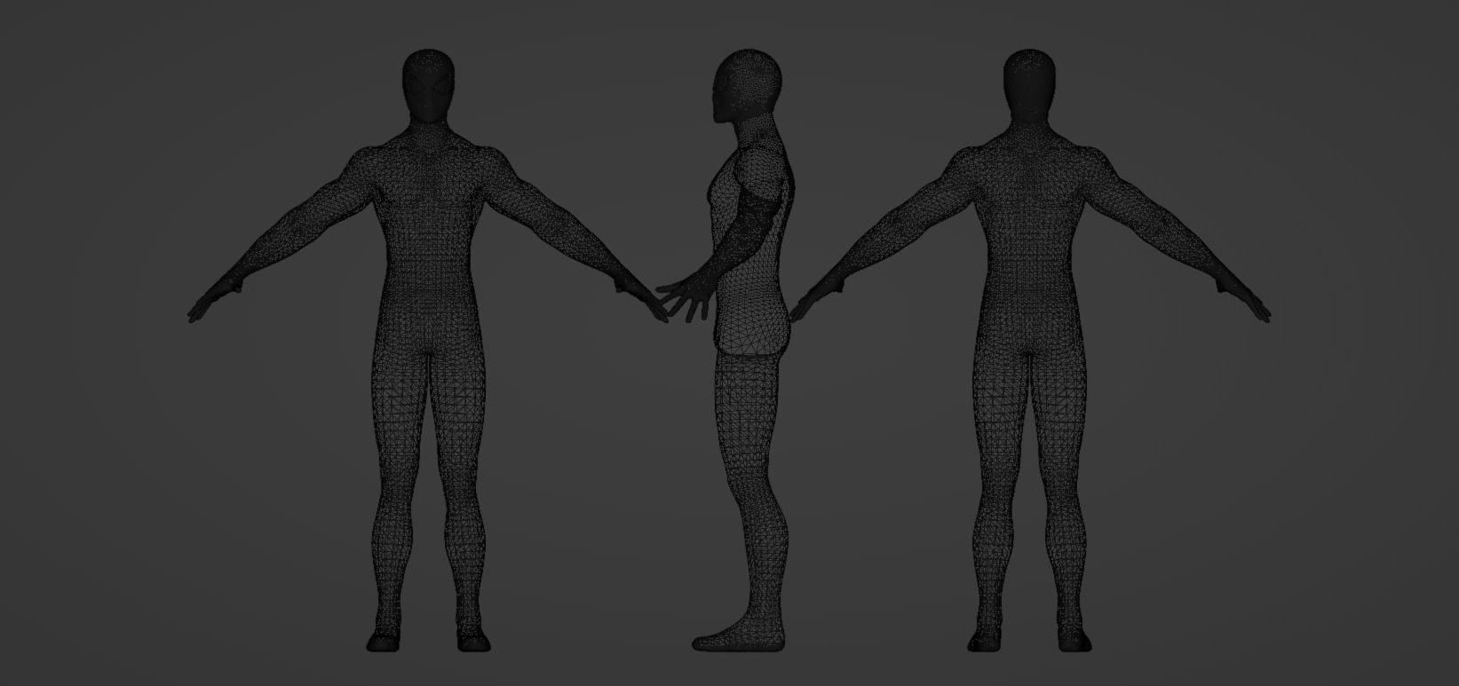 Spider-Man No Way Home Final Swing Suits Low-poly 3D model_5