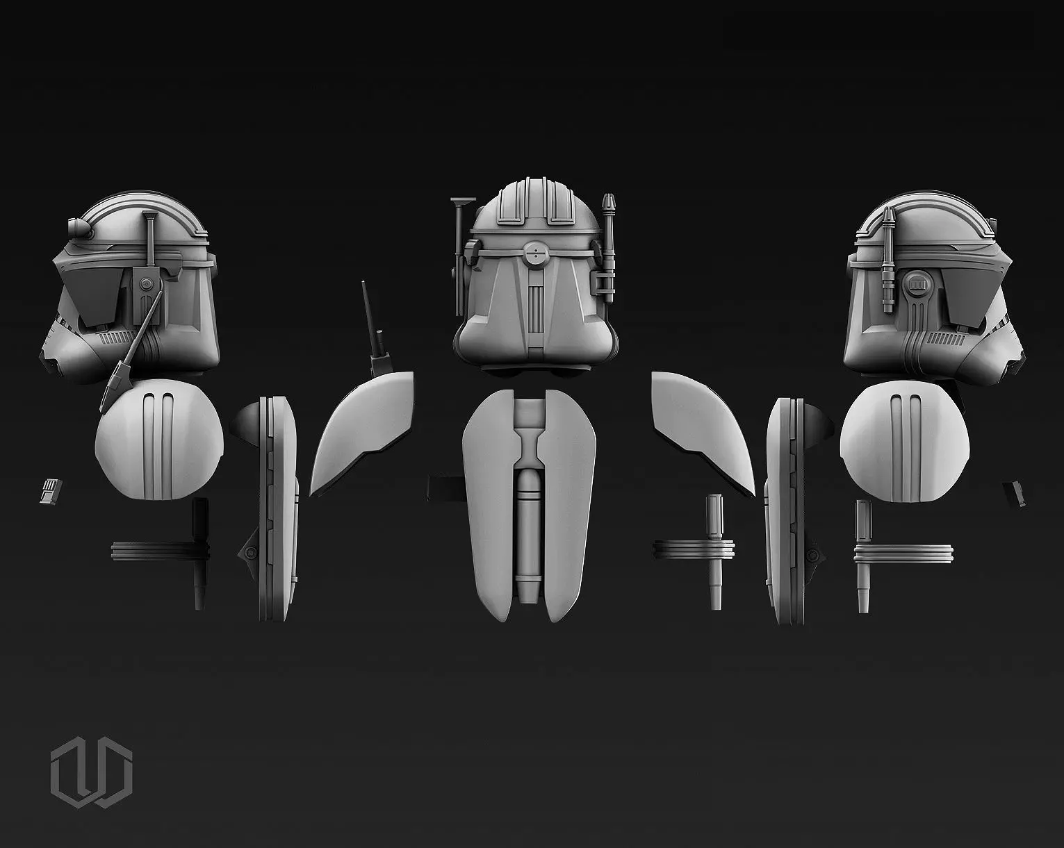 Star Wars Commander Cody Vaugn Thorn Kit 3D print model_1