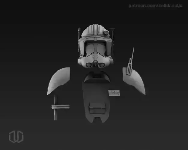 Star Wars Commander Cody Vaugn Thorn Kit 3D print model