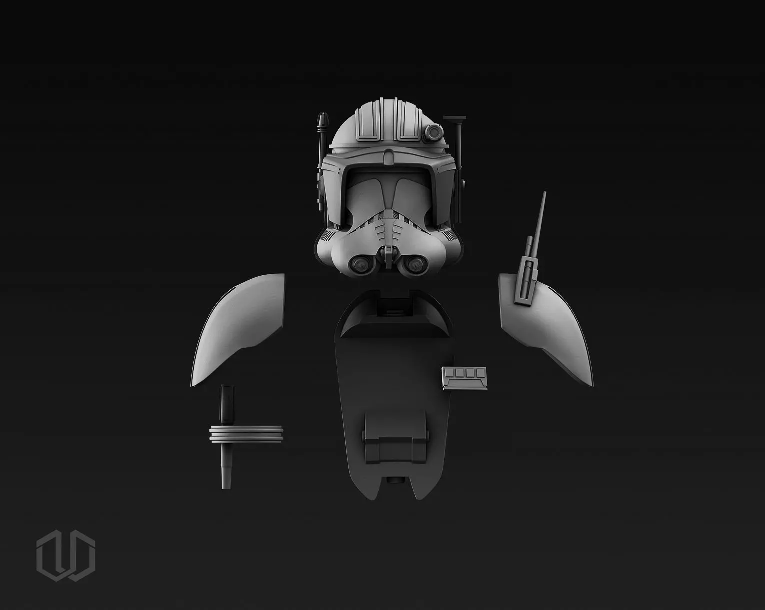 Star Wars Commander Cody Vaugn Thorn Kit 3D print model_0