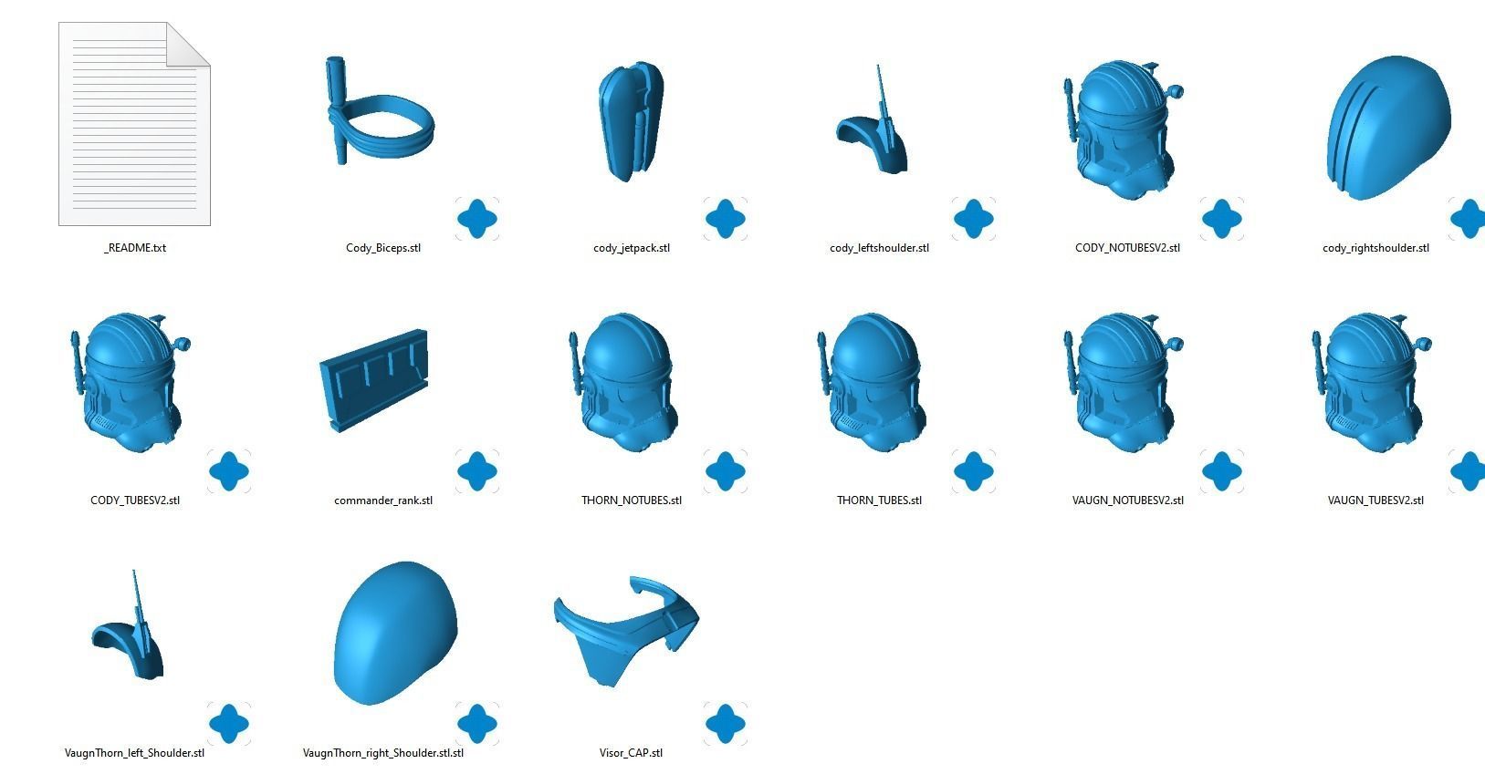 Star Wars Commander Cody Vaugn Thorn Kit 3D print model_2