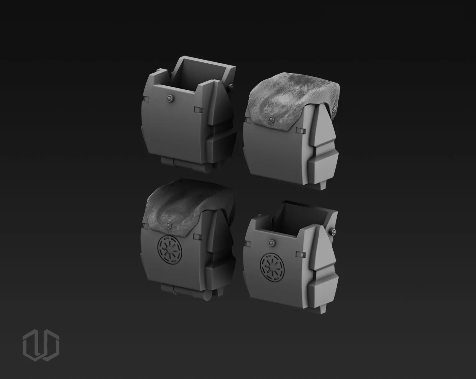 Star Wars Clone Trooper Phase 2 Heavy Gunner Figure Kit 3D print model_2