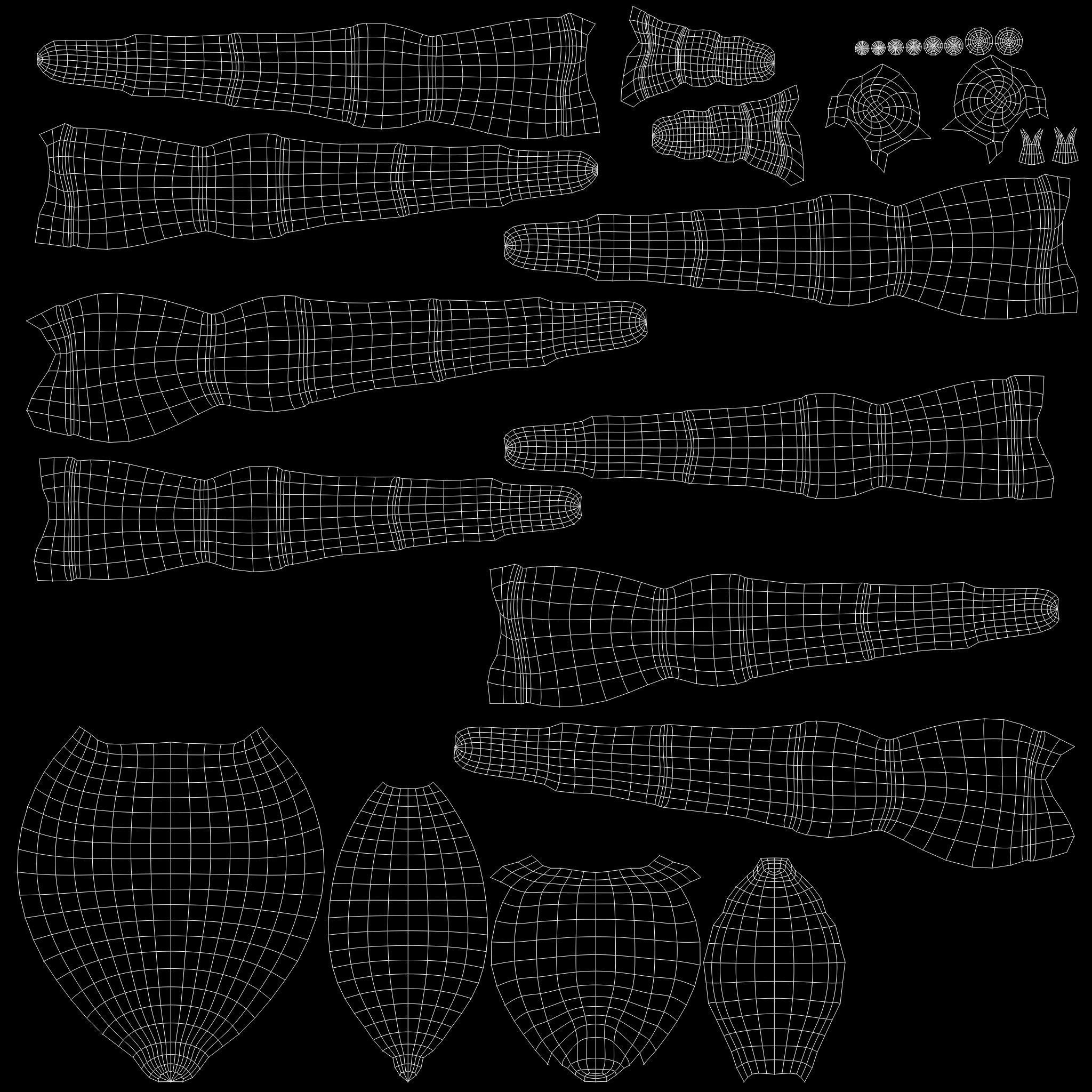 Wolf Spider Low-poly 3D model_11