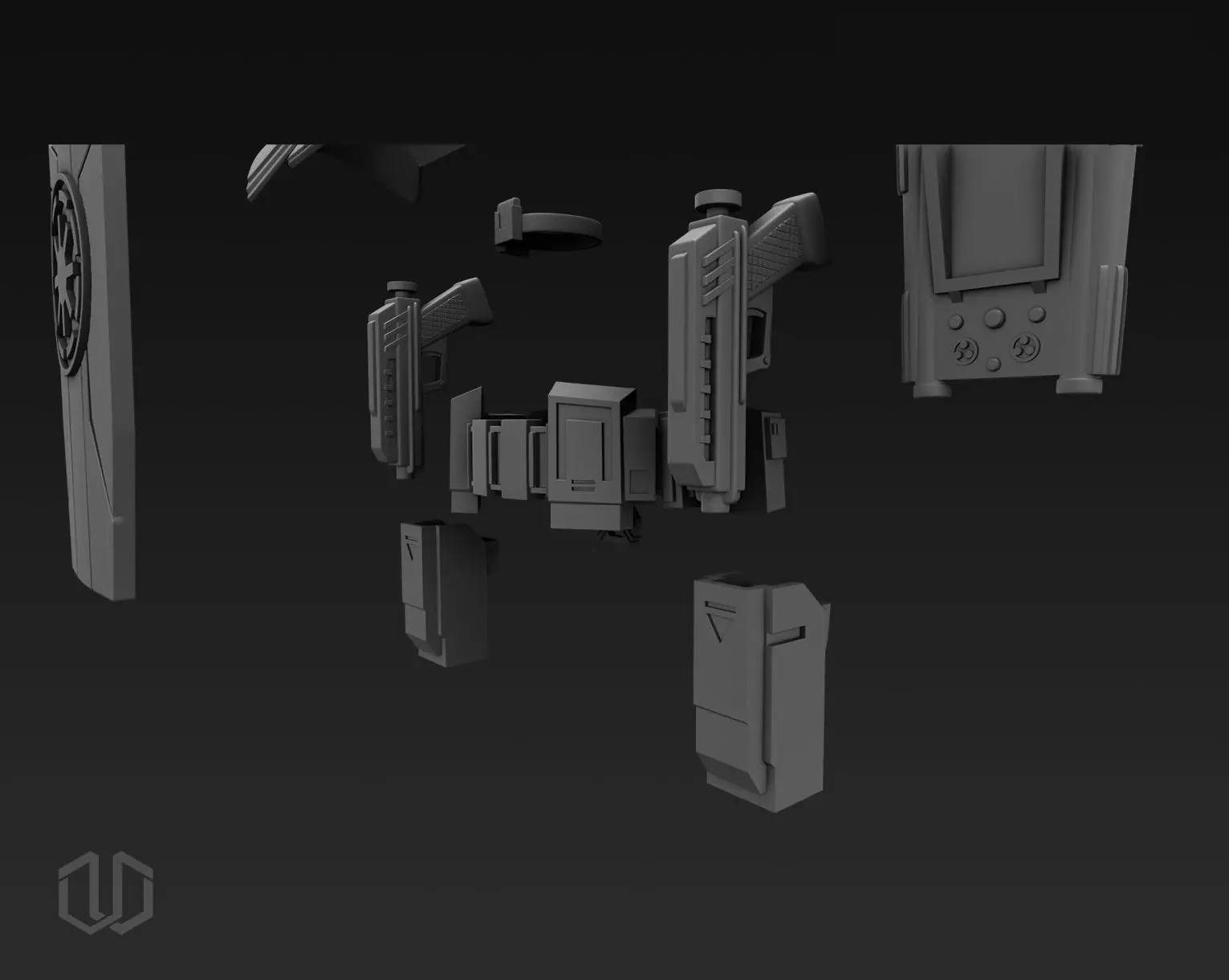 Clone Captain Parts For Ation Figures 3D print model_1