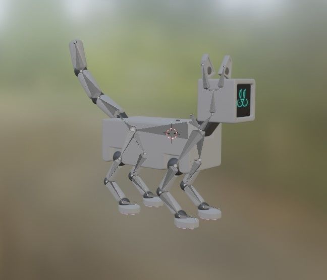 Robo Cat 3D model_2