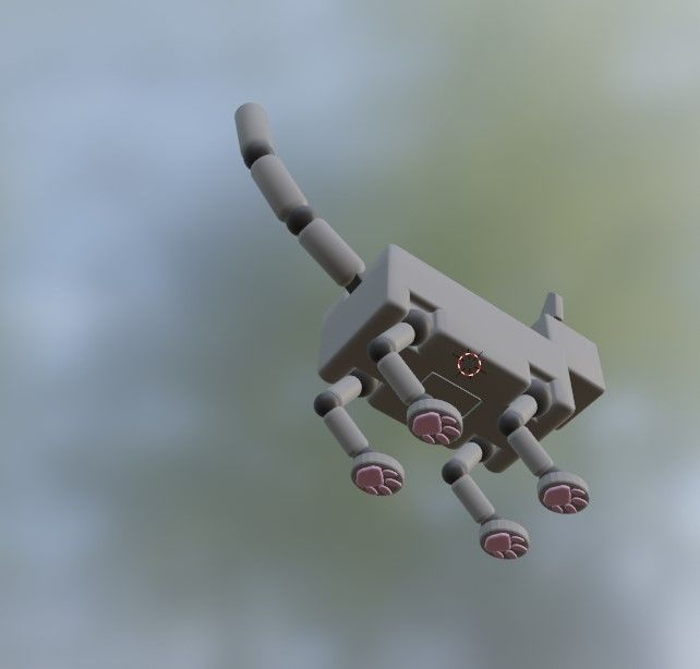Robo Cat 3D model_1