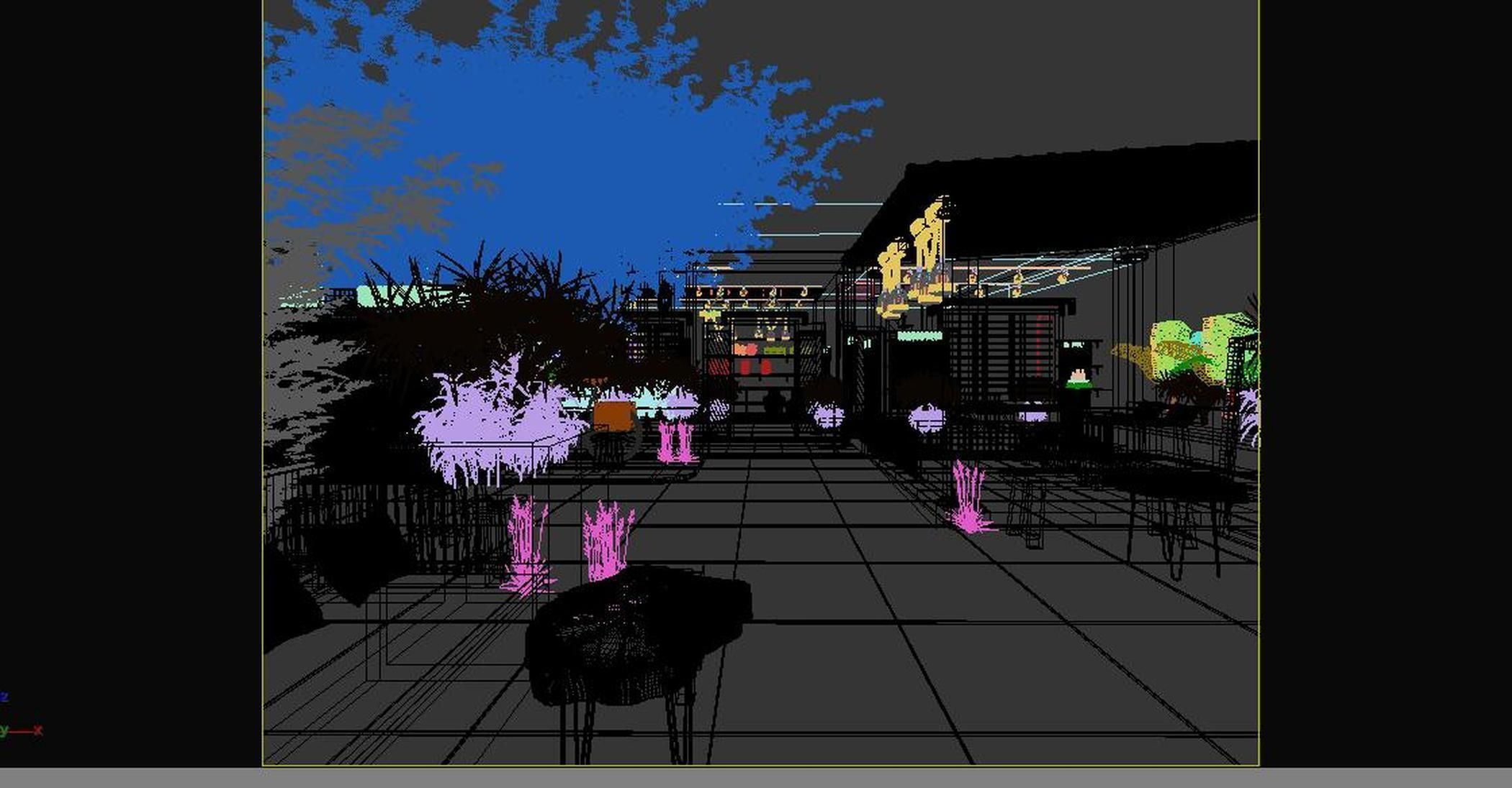 coffee Modern shop 3D model_6